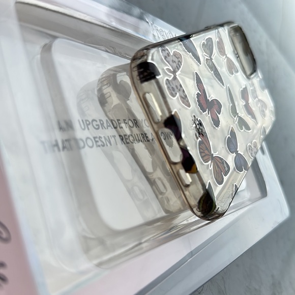 Velvet Caviar Vintage Butterfly iPhone 12 Pro Clear Case - Picture 4 of 5